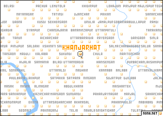 map of Khānjār Hāt