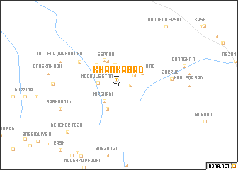 map of Khankābād