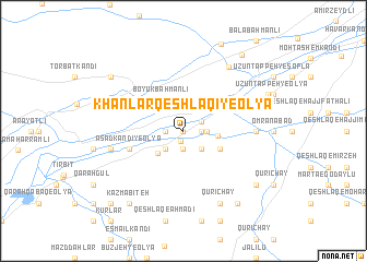 map of Khānlar Qeshlāqī-ye ‘Olyā