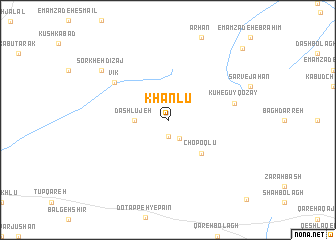map of Khānlū