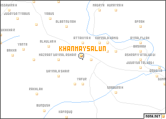 map of Khān Maysalūn