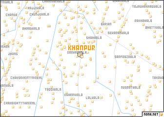 map of Khānpur