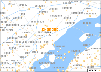 map of Khānpur