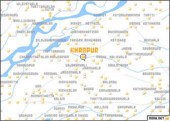 map of Khānpur