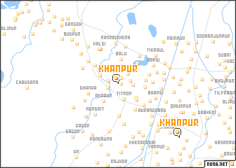map of Khānpur