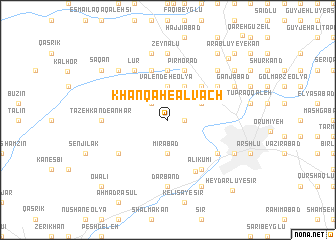 map of Khānqāh-e Alvāch