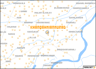 map of Khānqāh Miān Murād