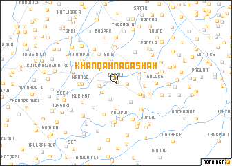 map of Khānqāh Nāga Shāh