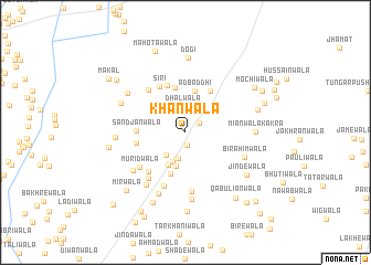 map of Khānwāla