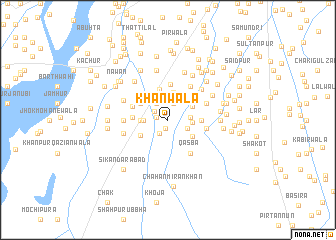 map of Khānwāla