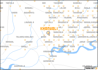 map of Khānwāli