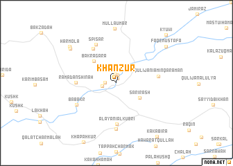 map of Khān Zūr