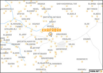 map of Kharābah