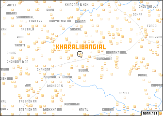 map of Kharāli Bāngiāl