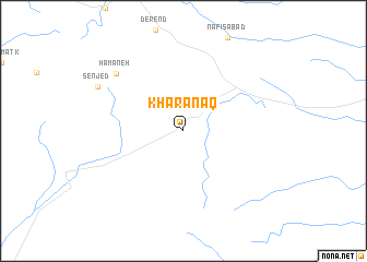 map of Kharānaq