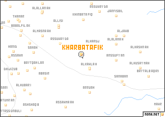 map of Kharbat Afīk