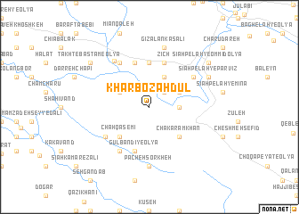 map of Kharbozah Dūl