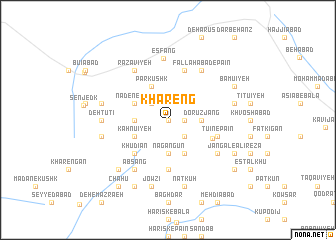 map of Khāreng