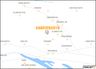 map of Kharinskaya