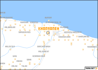 map of Kharmaneh