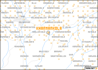 map of Kharman Kolā
