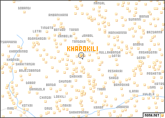 map of Khāro Kili