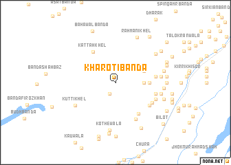 map of Kharoti Bānda