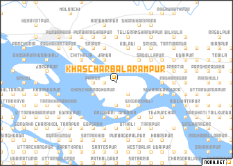 map of Khās Char Balarāmpur