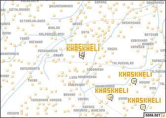 map of Khāskheli