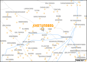 map of Khātūnābād