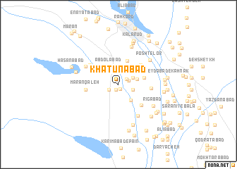 map of Khātūnābād