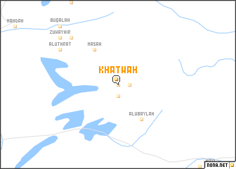 map of Khaţwah