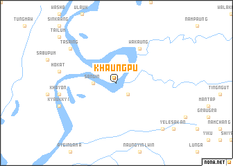 map of Khaungpu