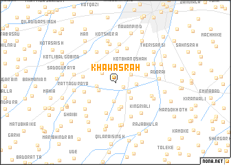 map of Khawāsrah