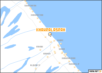 map of Khawr al Asrah