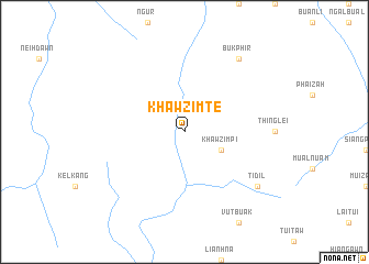 map of Khawzimte