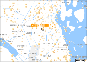 map of Khehārīnwāla