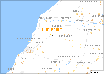 map of Kheir Dine