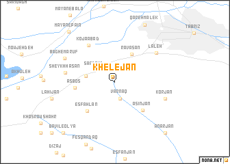 map of Khelejān