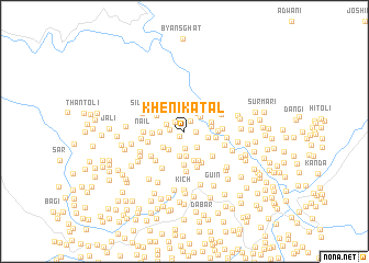map of Kheni Kātal