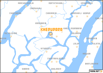 map of Khepupara