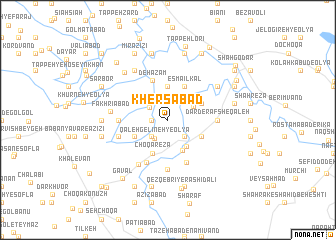 map of Khersābād