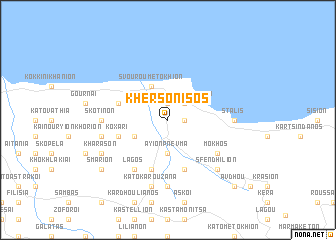 map of Khersónisos