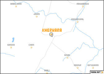 map of Kherwāra