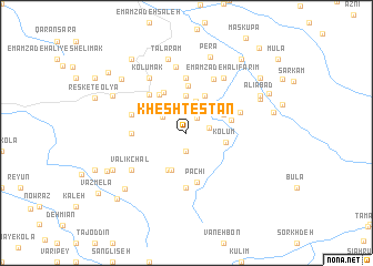 map of Kheshtestān