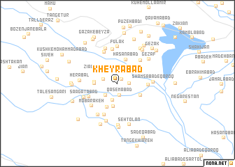 map of Kheyrābād