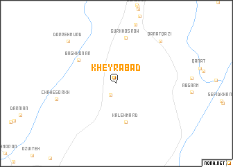 map of Kheyrābād