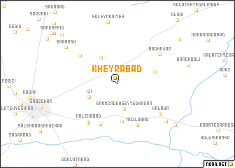 map of Kheyrābād