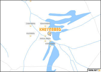 map of Kheyrābād