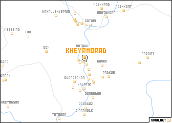 map of Kheyr Morād